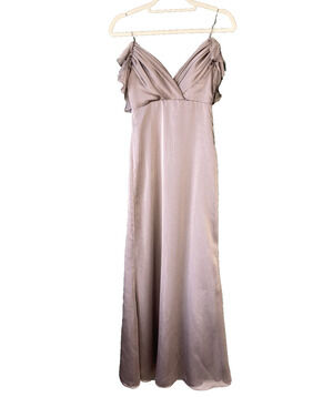 Jim Hjelm Occasions Formal Evening Gown Womens 4 VINTAGE Spaghetti Strap Maxi